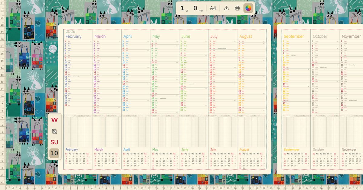 WallPlan — Calendar Generator for Long-Term Planning